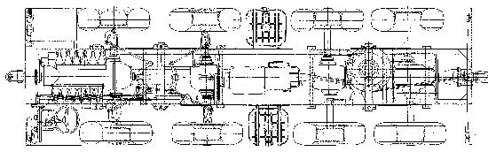 schema podvozku T 813 kolos